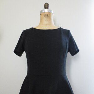 ELLE Peplum Retro Black Polka Dot Top